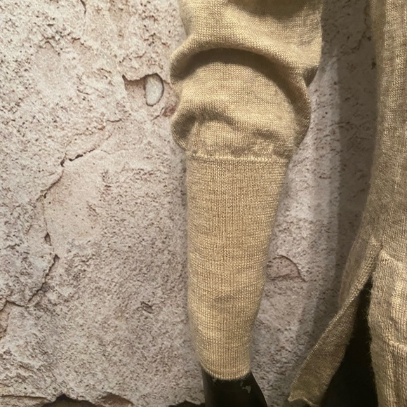 Badgley Mischka Oatmeal Merino Wool Sweater - Picture 3 of 5